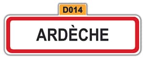 magnet départemental Ardèche cadeau souvenir personnalisé