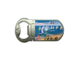 Magnet décapsuleur souvenir Vendée avec voiliers sur l'océan