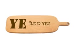 Planche apéro en bois gravée Île d'Yeu