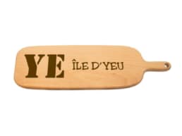 Planche apéro en bois gravée Île d'Yeu