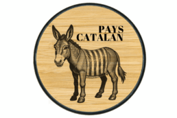 Chargeur à induction souvenir Pays Catalan avec âne catalan