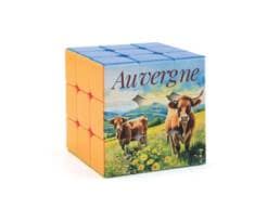 Magic Cube souvenir Auvergne illustré de vaches Salers