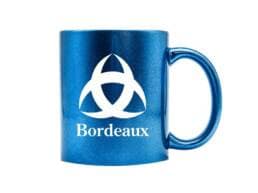 Mug glitter souvenir Bordeaux Gironde avec symbole emblématique de Bordeaux