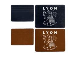 Porte-cartes anti-RFID souvenir Lyon avec illustration Ville des Lumières