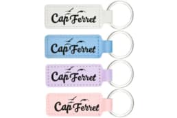 Porte-clé simili cuir souvenir Cap Ferret Gironde