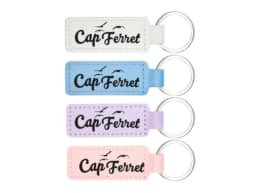 Porte-clé simili cuir souvenir Cap Ferret Gironde