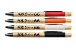 Stylo bambou souvenir Pays Catalan personnalisé