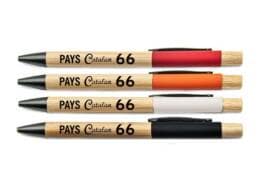 Stylo bambou souvenir Pays Catalan personnalisé