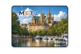 Magnet rectangle souvenir Metz représentant la cathédrale Saint-Étienne