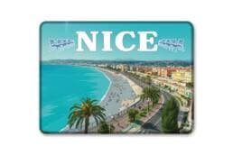 Magnet rectangle souvenir Nice représentant la Promenade des Anglais