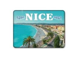 Magnet rectangle souvenir Nice représentant la Promenade des Anglais