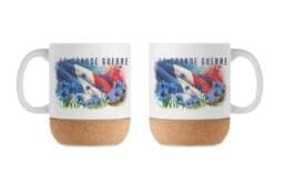 Mug base liège souvenir Grande Guerre décoré d'un visuel commémoratif