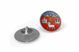 Pin's métal souvenir Toulouse avec les armoiries de la ville