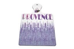 Sous-plat planche souvenir Provence illustré de champs de lavande