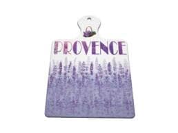 Sous-plat planche souvenir Provence illustré de champs de lavande