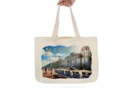 Tote bag souvenir Nice illustré du Negresco et de la Promenade des Anglais