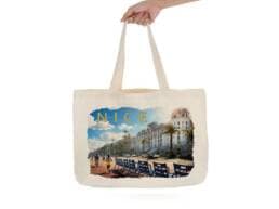 Tote bag souvenir Nice illustré du Negresco et de la Promenade des Anglais